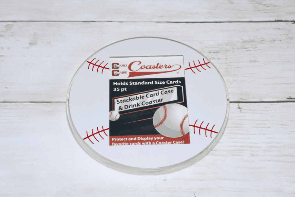 Baseball Card Case Coaster